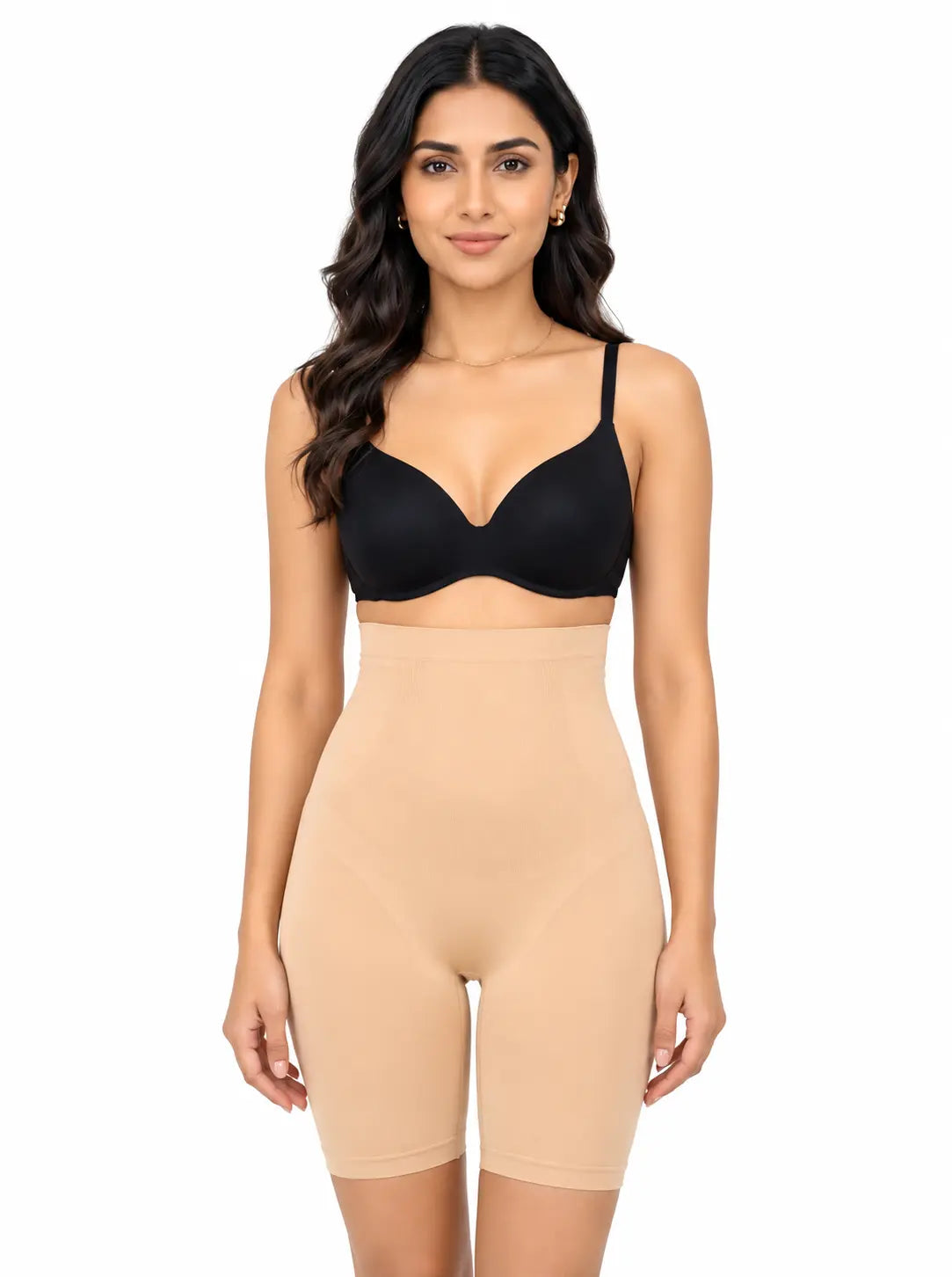 Seamless High-Waist Support Shorts